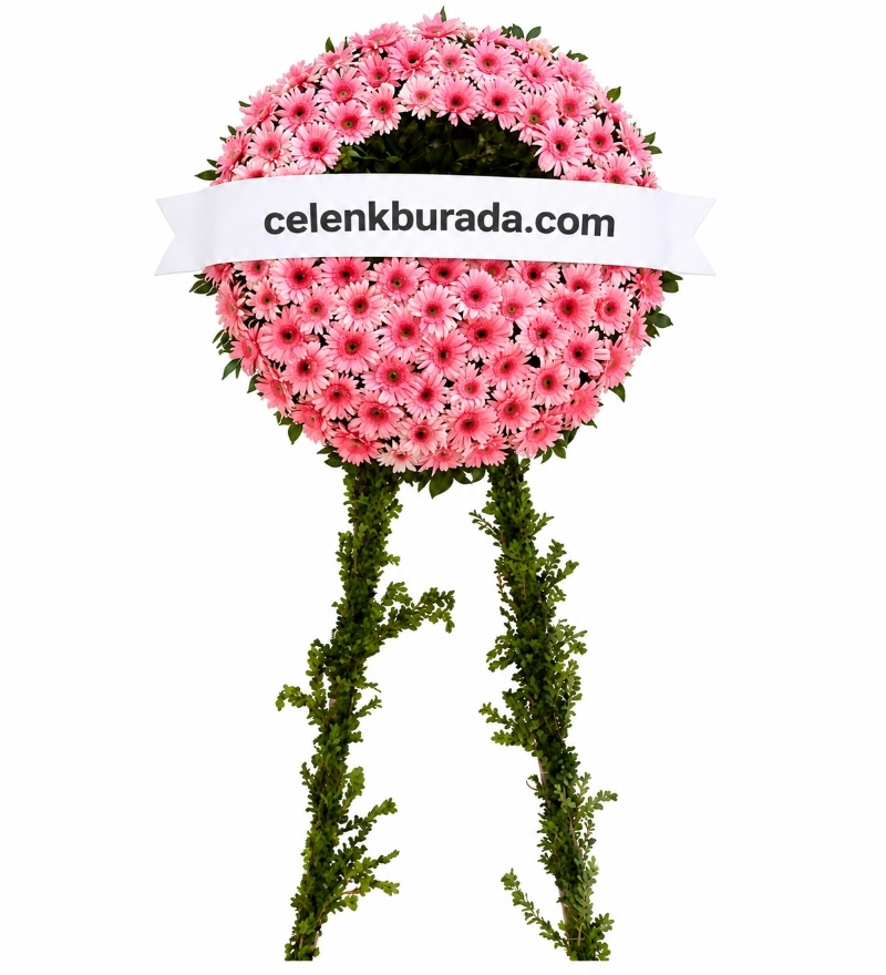 Pembe Cenaze Çelengi