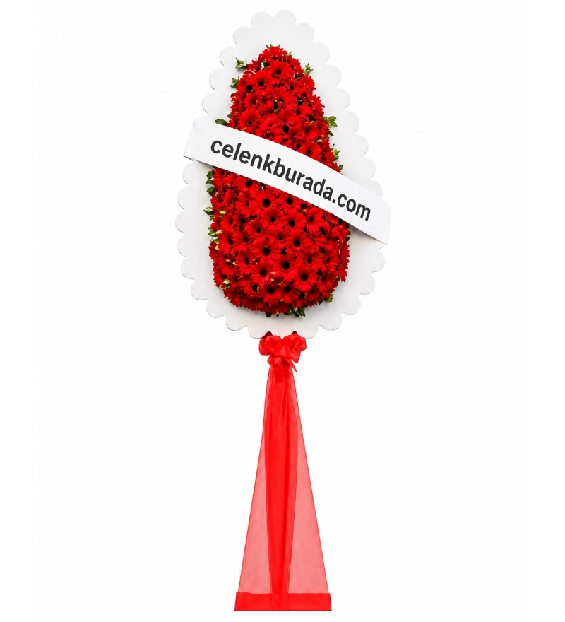 Kırmızı Gerbera Çelengi