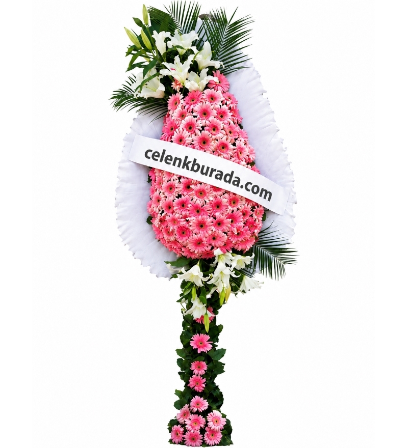 Gerbera ve Lilyum Çelenk