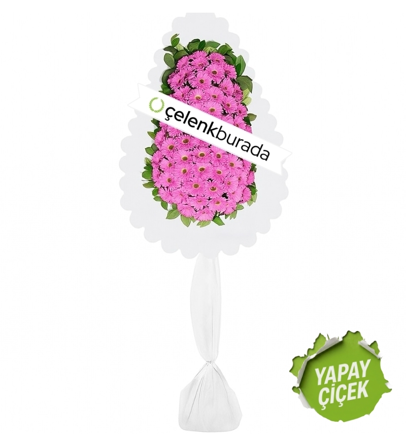 Pembe Gerbera Çelenk