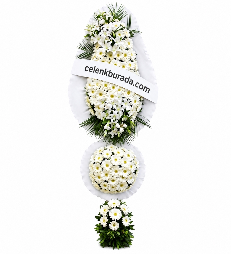 Beyaz Premium Düğün Açılış Çelengi